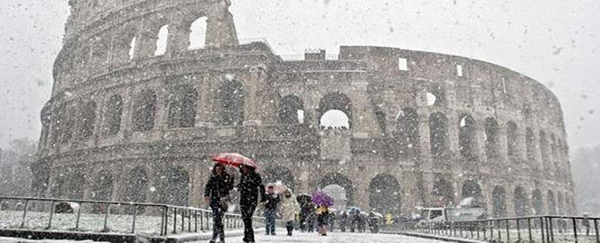 Рим зимой